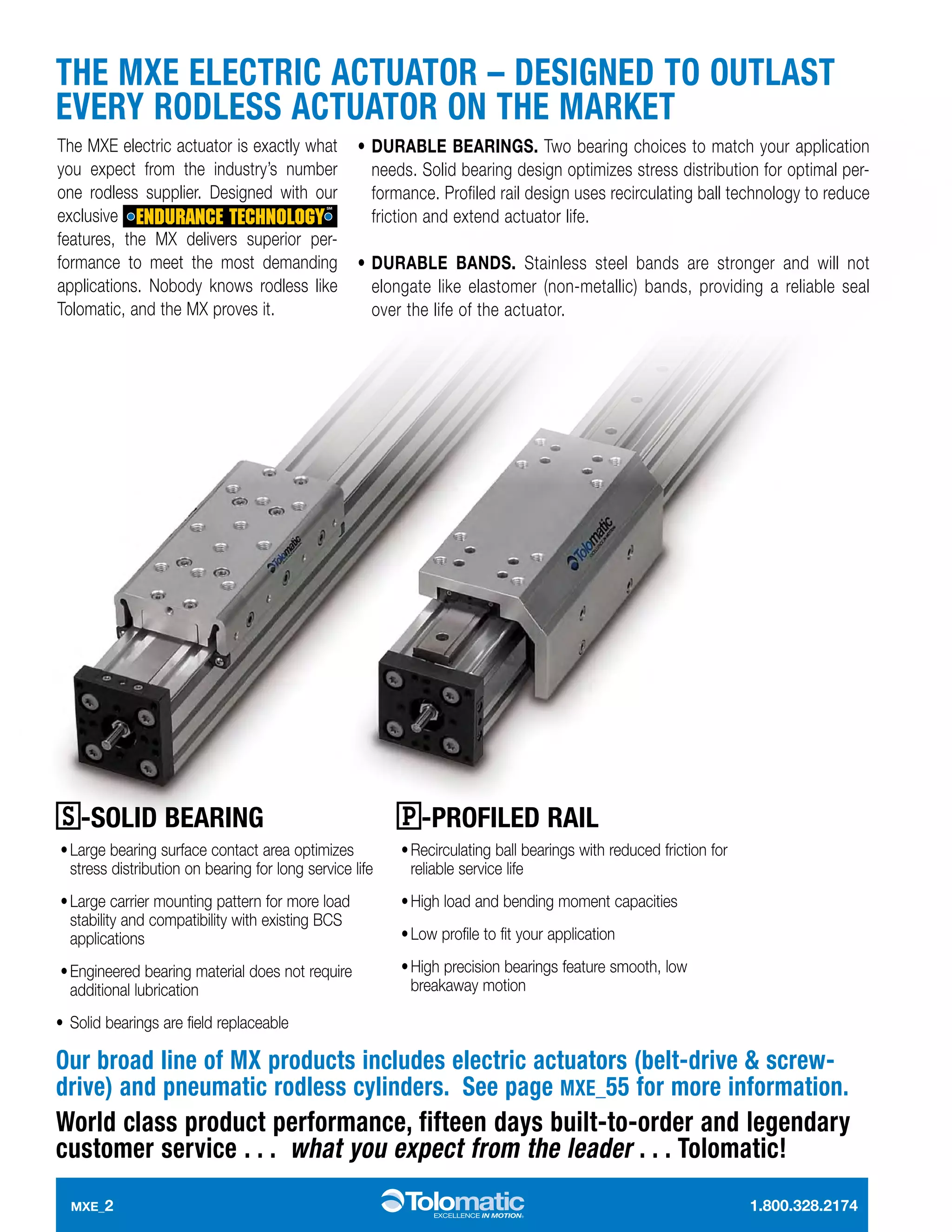 Electric Linear Screw Actuators: MXE | PDF