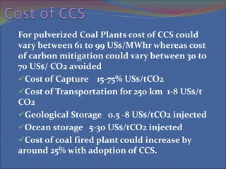 Carbon Dioxide Capture and Storage (CSS) System | PPT