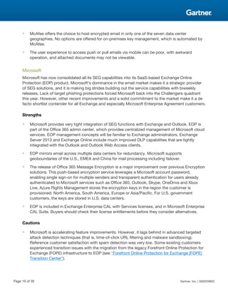 Gartner Magic Quadrant for Secure Email Gateways 2014 PDF
