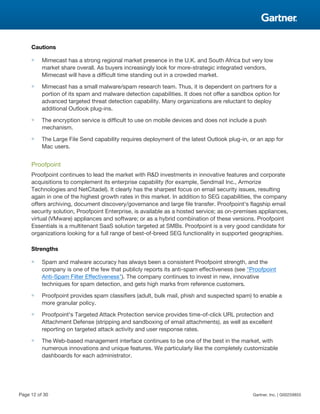 Gartner Magic Quadrant for Secure Email Gateways 2014 PDF