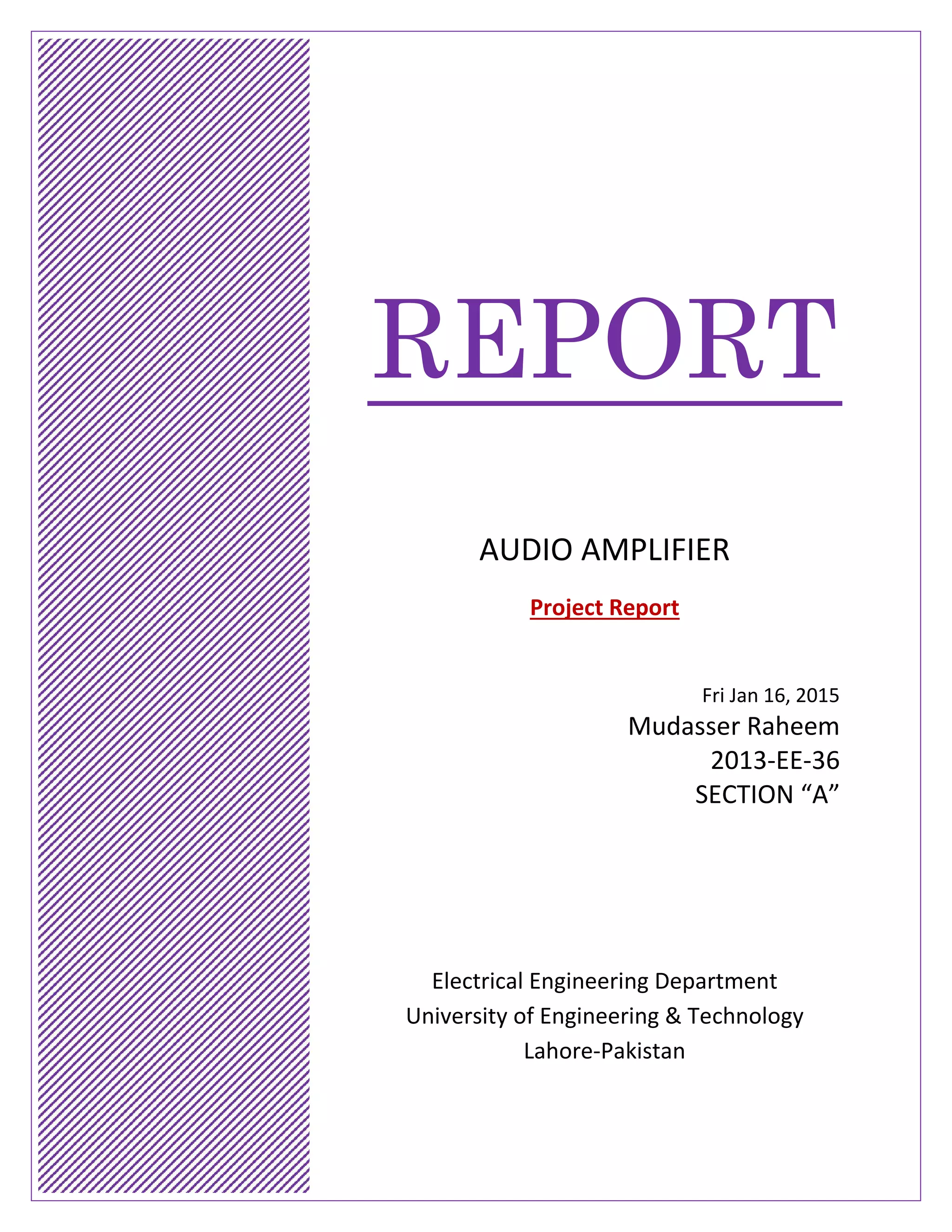 Audio Amplifier PDF