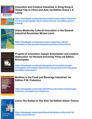 Transformational Innovation in the Creative and Cultural Industries 1st ...