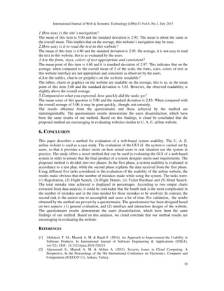 A Method for Website Usability Evaluation : A Comparative Analysis | PDF