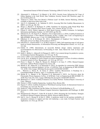 A Method for Website Usability Evaluation : A Comparative Analysis | PDF