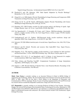 A Novel Algorithm for Image Denoising Using DT-CWT | PDF