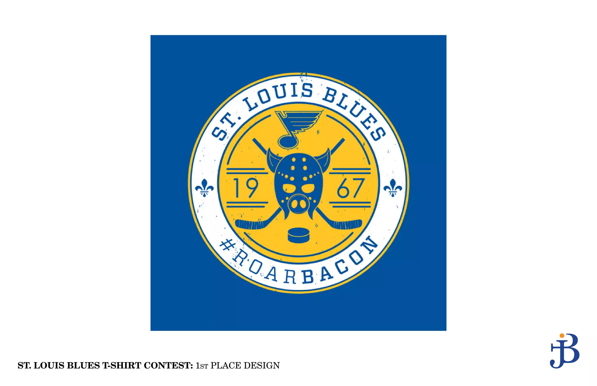 ST. LOUIS BLUES T-SHIRT CONTEST: 1st PLACE DESIGN
 