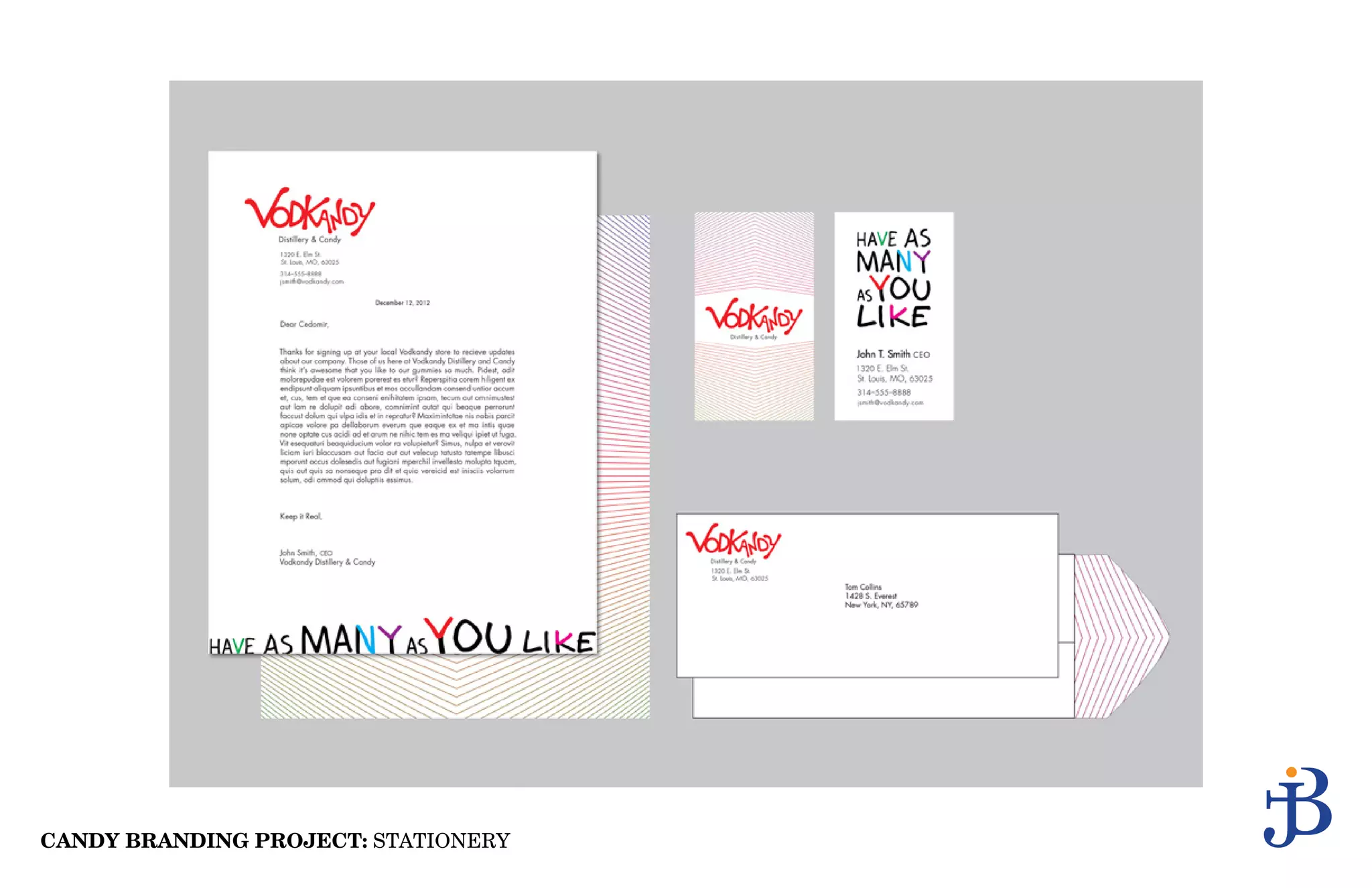 CANDY BRANDING PROJECT: STATIONERY
 