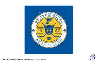 ST. LOUIS BLUES T-SHIRT CONTEST: 1st PLACE DESIGN
 