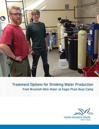 Treatment Options for Drinking Water Production
from Brackish Well Water at Eagle Plain Base Camp
 