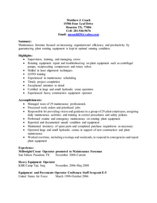 MC Resume 1 | DOCX