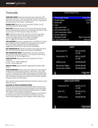 Source Connect Timecode Sound Devices 833 recorder manual how to | PDF
