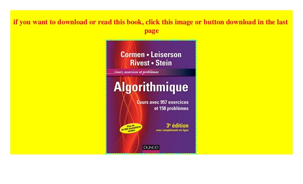 Algorithmique Cours Avec 957 Exercices Et 158 Problèmes