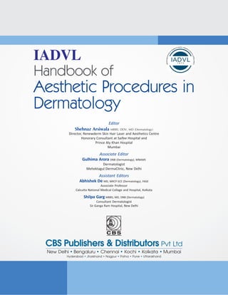 Dermatology Handbook.pdf Comprehensive Handbook of Aesthetic Procedures in Dermatology | PDF