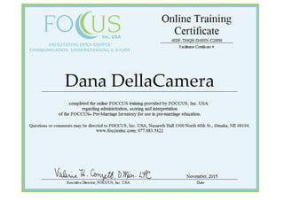 FOCCUS Facilitator Certificate