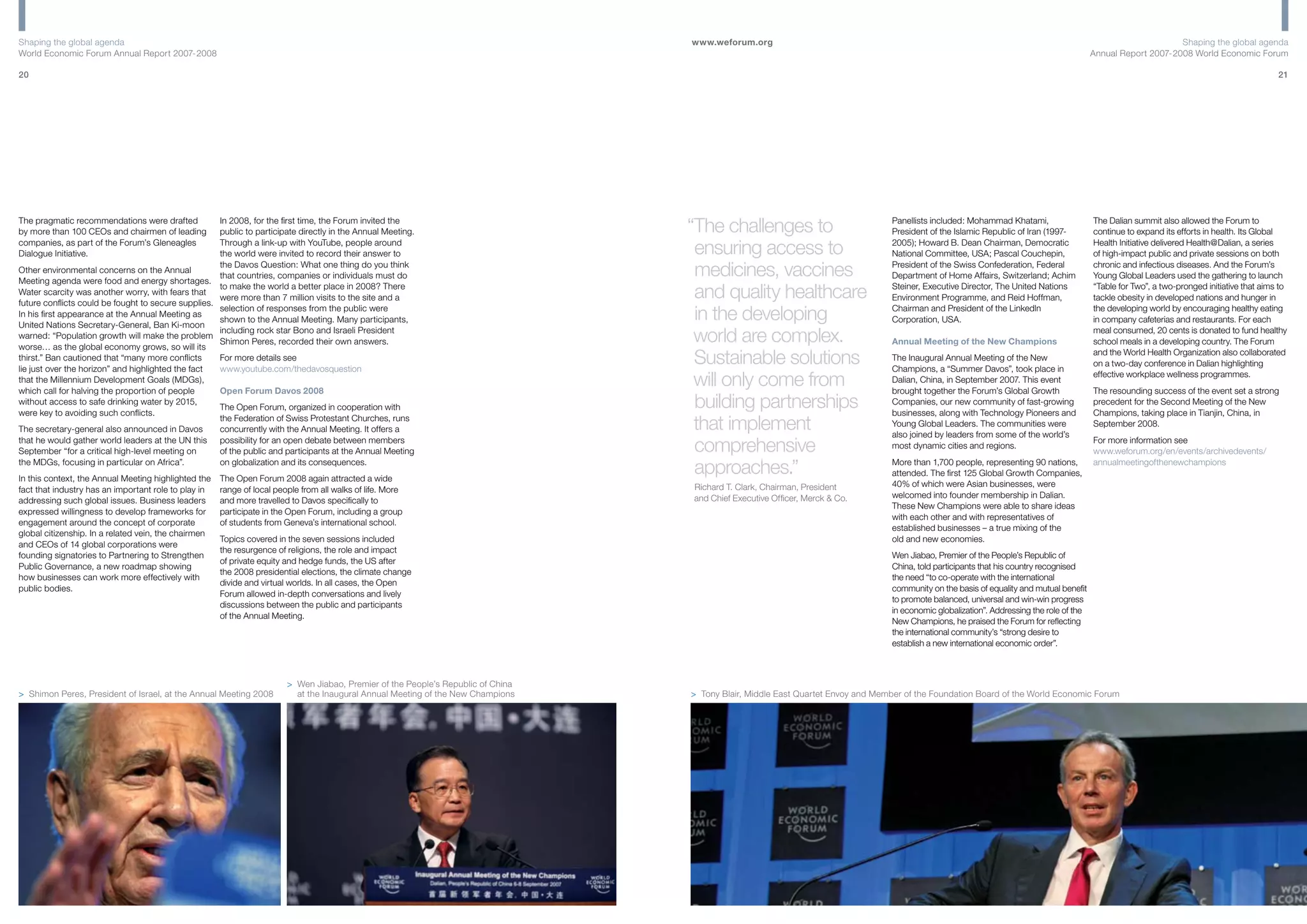 World Economic Forum - Annual Report 2007/2008