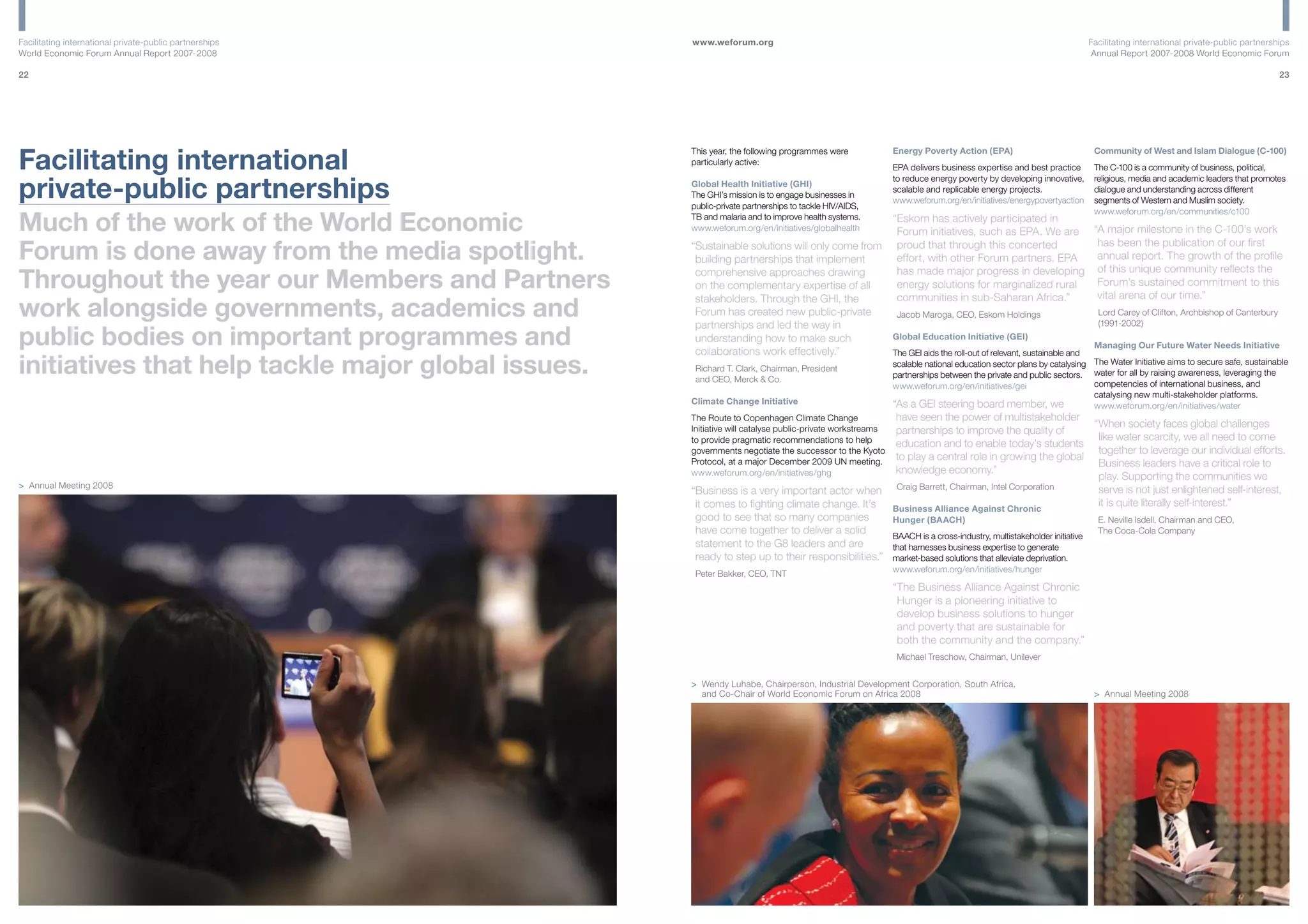 World Economic Forum - Annual Report 2007/2008