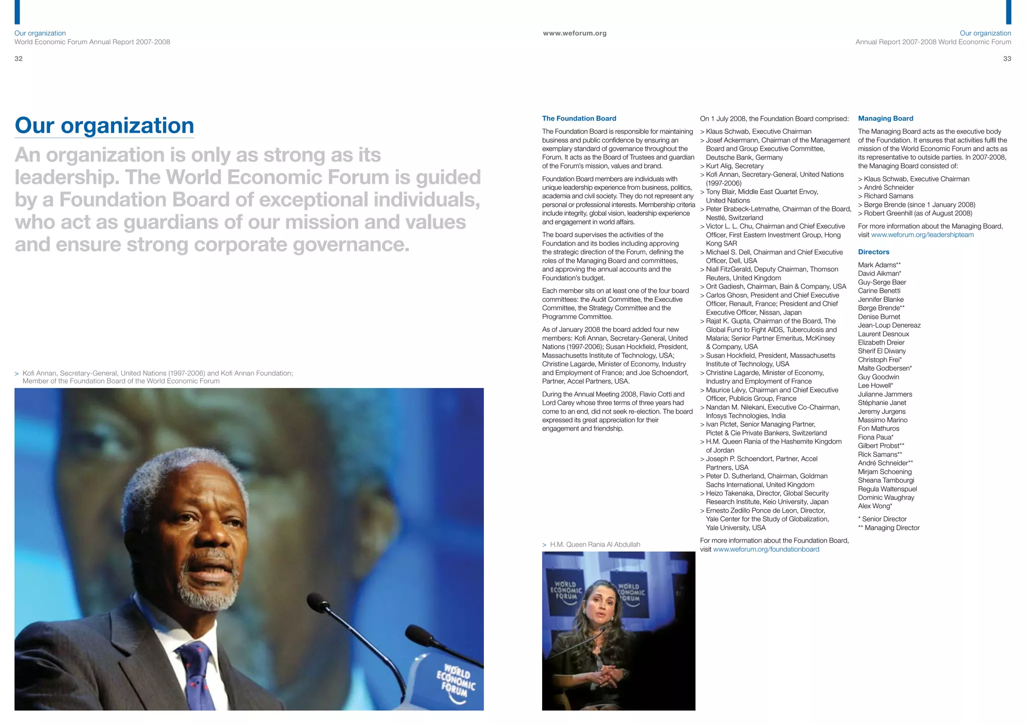 World Economic Forum - Annual Report 2007/2008