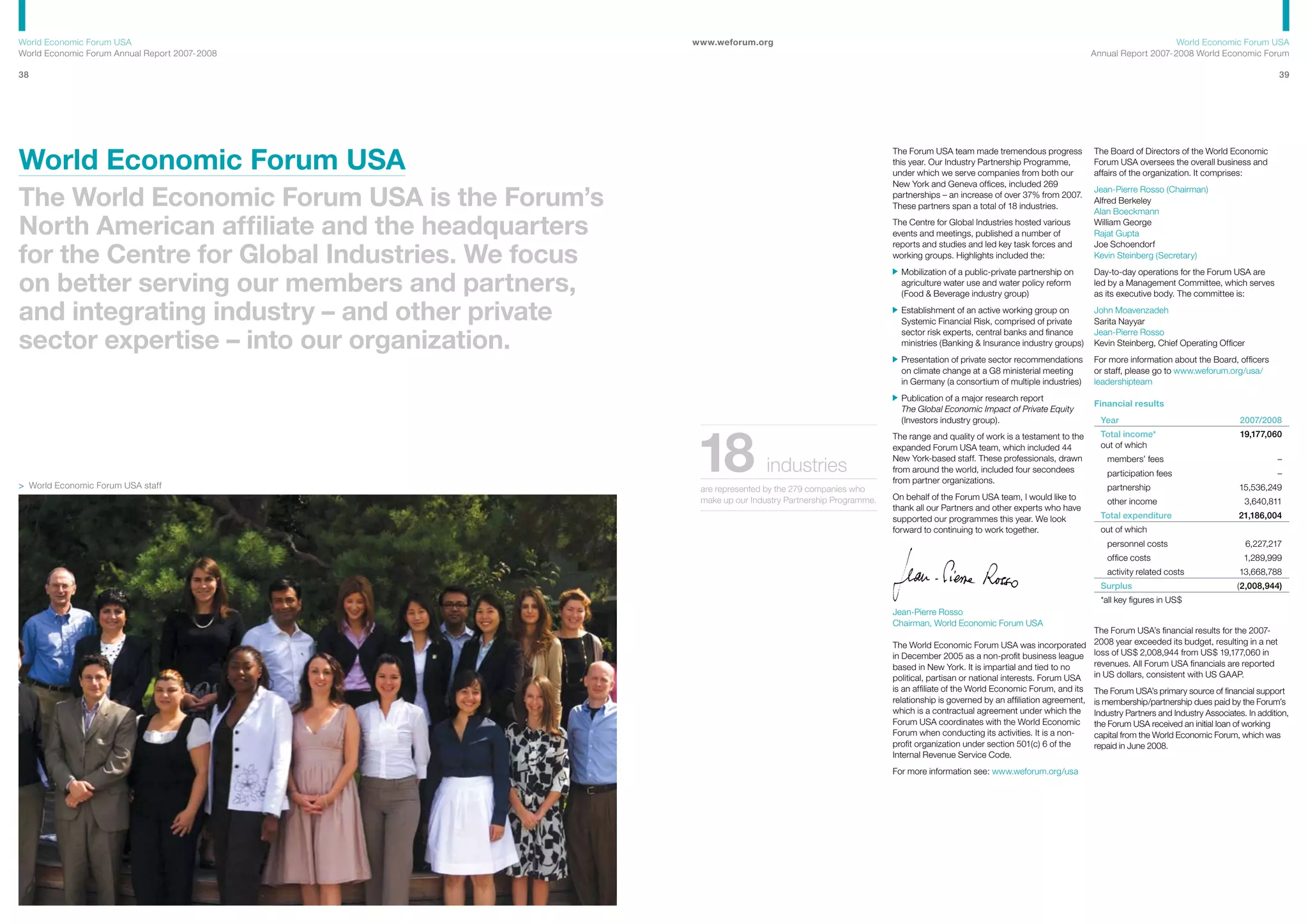 World Economic Forum - Annual Report 2007/2008