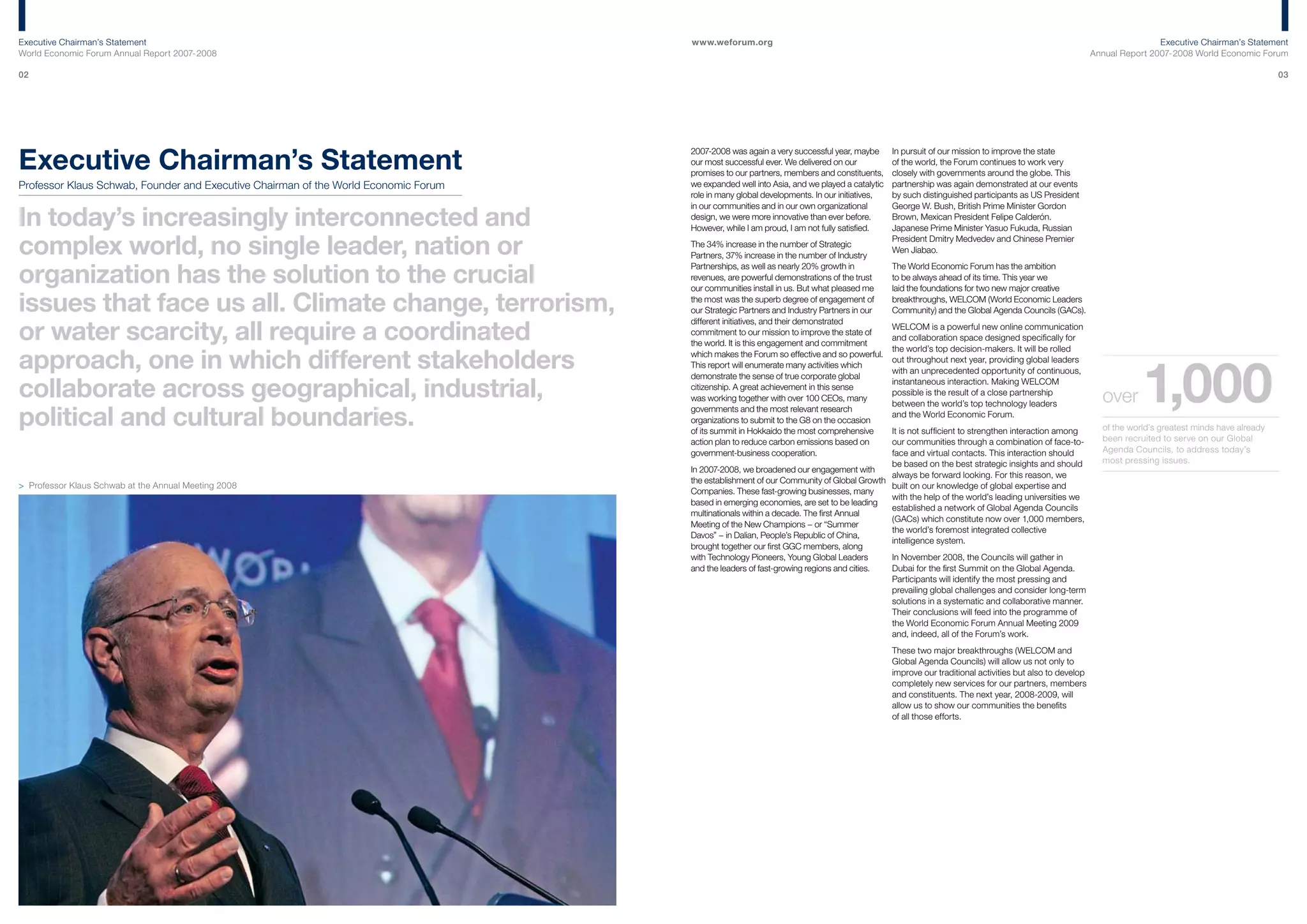 World Economic Forum - Annual Report 2007/2008