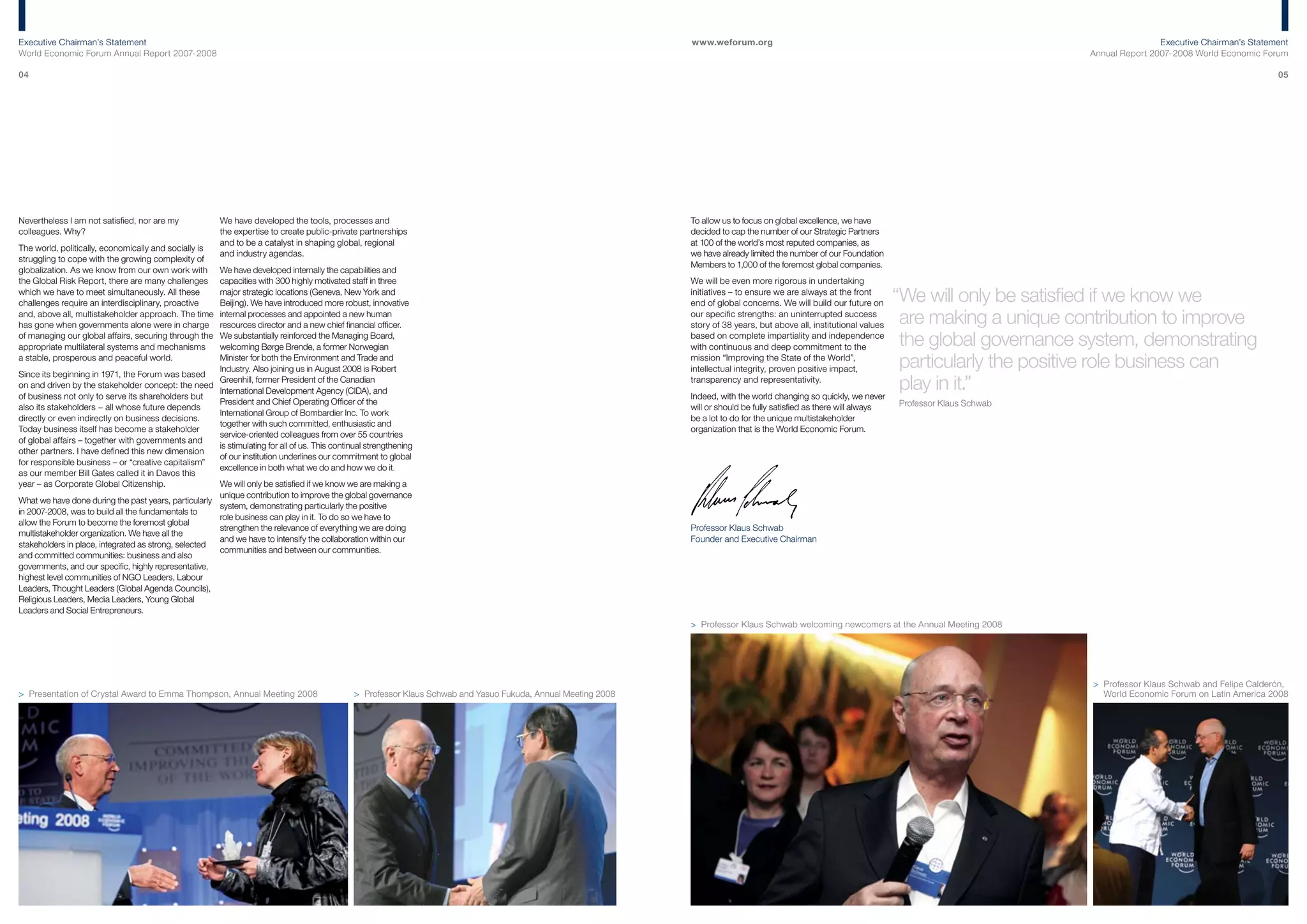 World Economic Forum - Annual Report 2007/2008