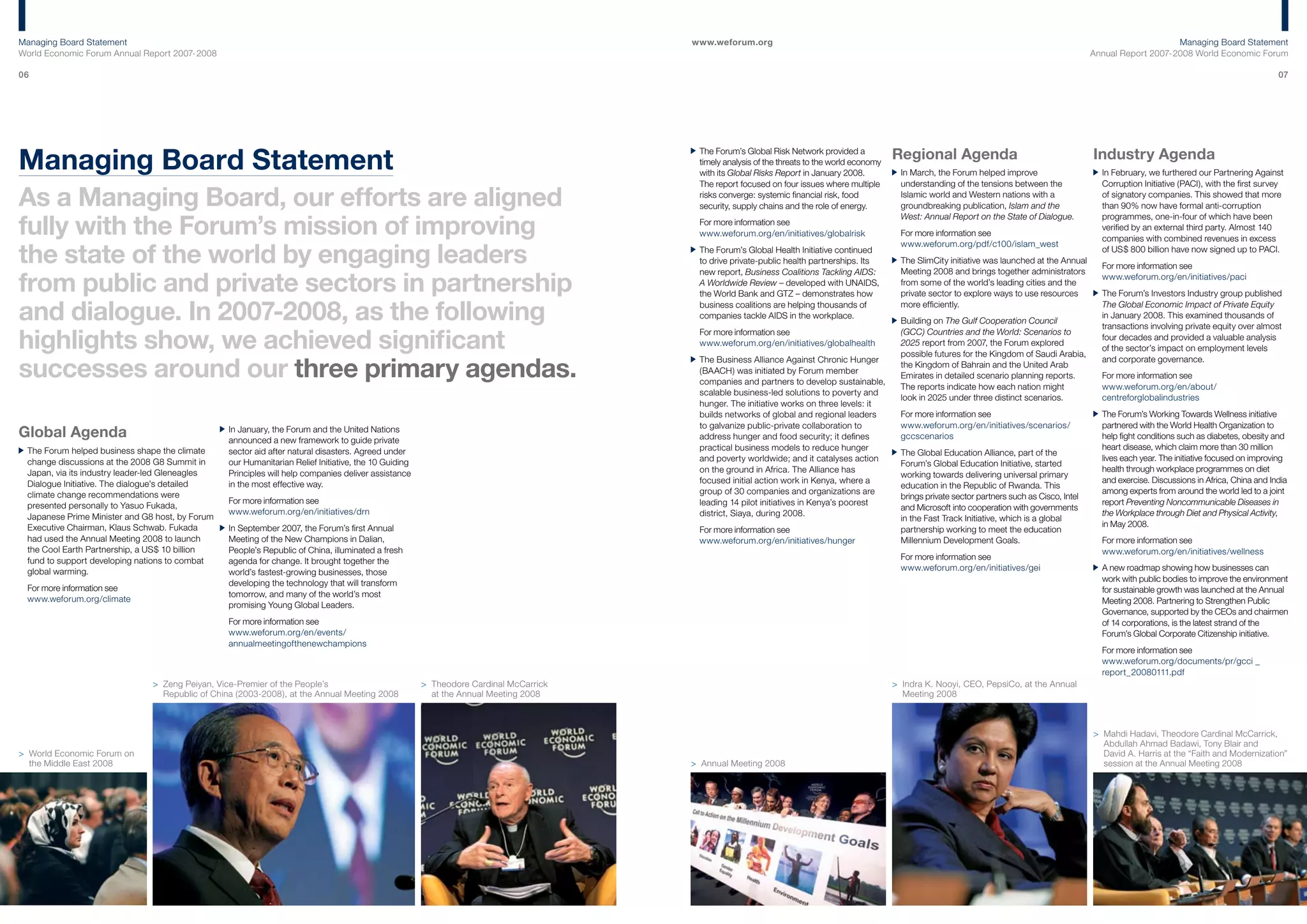 World Economic Forum - Annual Report 2007/2008