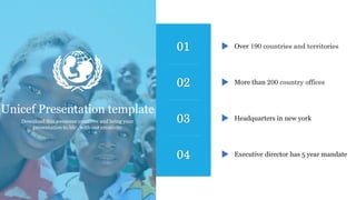 Unicef presentation template for downloading | PPTX