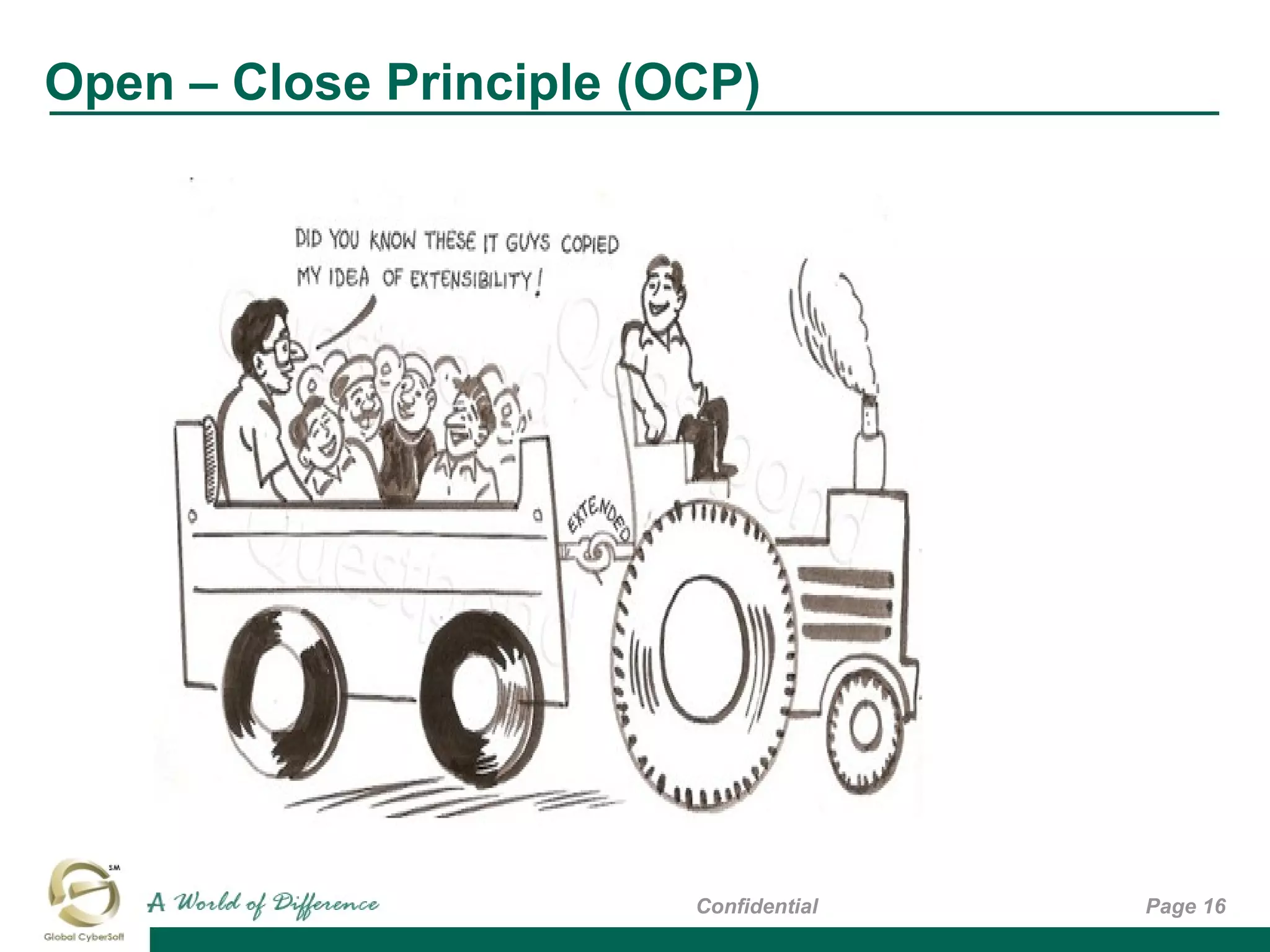 Open – Close Principle (OCP)
Page 16Confidential
 