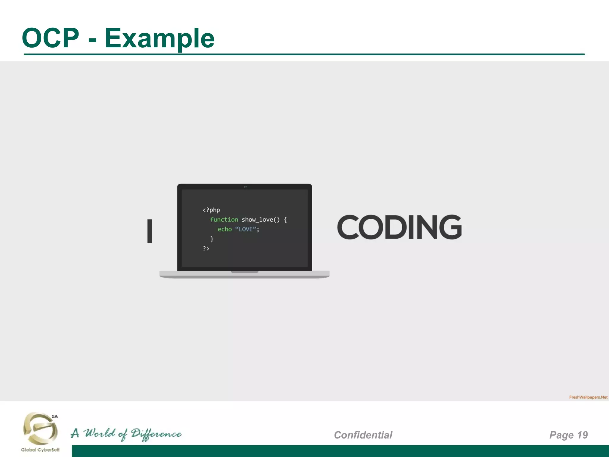 OCP - Example
Page 19Confidential
 