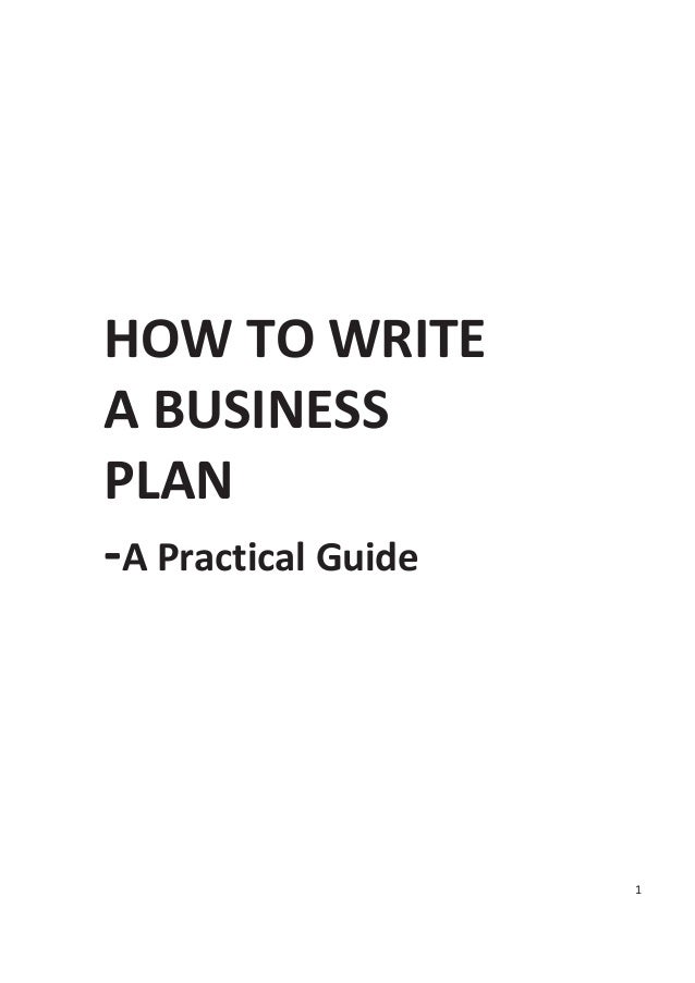 notes on business plan