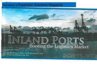 Access to 3 ports
Rail
11,500 ft DDTW runway
I 95 via US 70
145 miles
73 miles
92 miles
Permission of Expansion Solutions Magazine
 