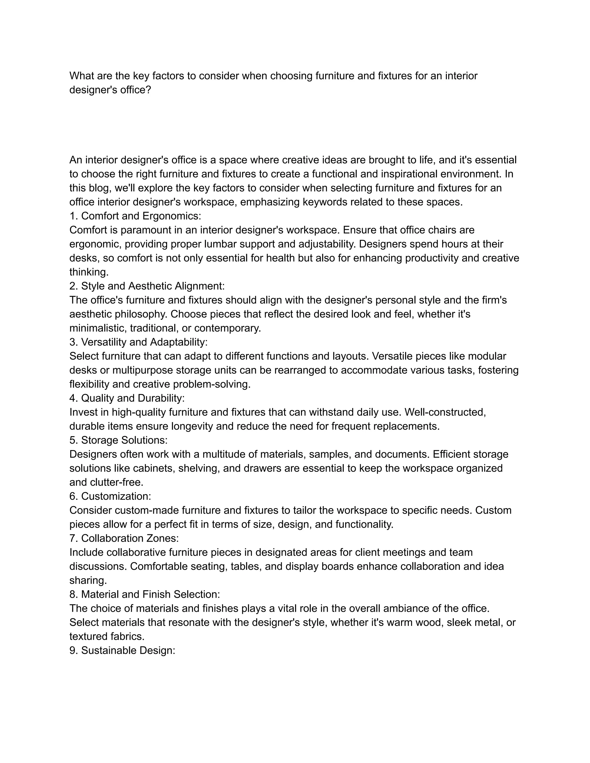 CIDQ - Frequent Designer Furniture Exam