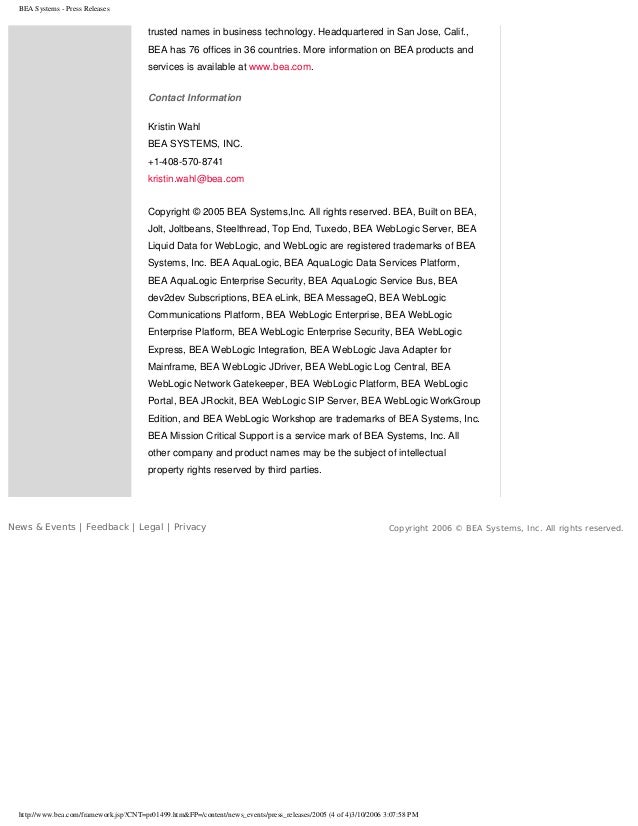 BEAPressReleases.290214504BEAPressReleases.290214504
