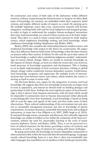 Nature And Culture Rebuilding Lost Connections Sarah Pilgrim | PDF