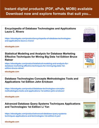 Database Modeling for Industrial Data Management Emerging Technologies ...