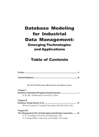 Database Modeling for Industrial Data Management Emerging Technologies ...
