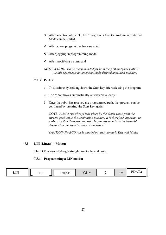 kuka robot programming 1