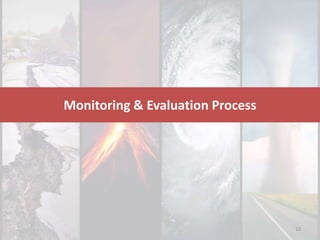 Monitoring & Evaluation Process
10
 