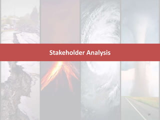 Stakeholder Analysis
14
 