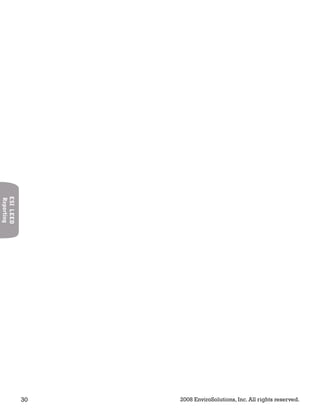 30 2008 EnviroSolutions, Inc. All rights reserved.
ESILEED
Reporting
 