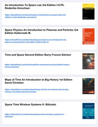 Space Time and Einstein An Introduction 1st Edition J.B. Kennedy | PDF