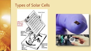 Types of Solar Cells
 