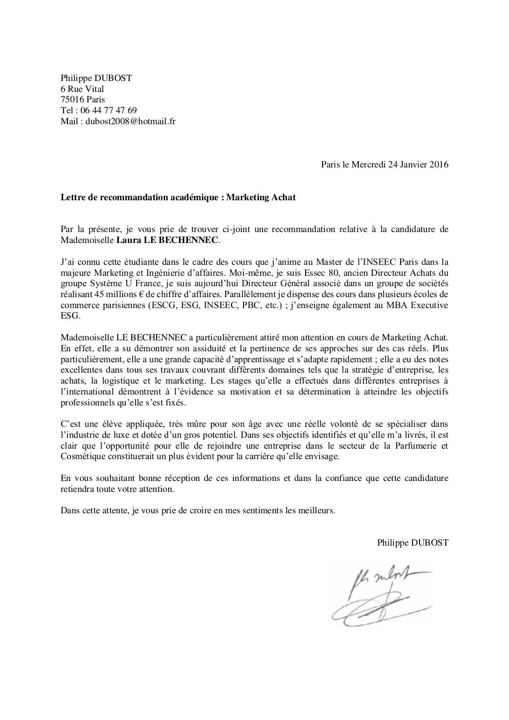 Ou Mettre Une Lettre De Recommandation Sur Parcoursup