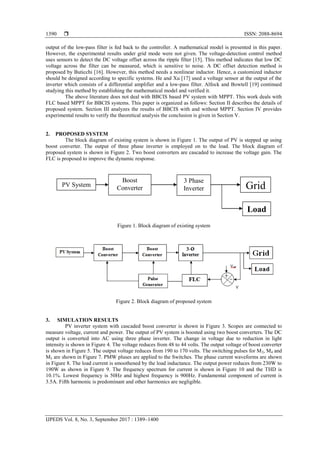 Modeling and Fuzzy Logic Control of PV Based Cascaded Boost Converter ...