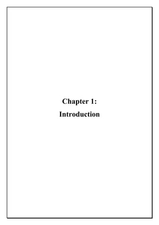 Chapter 1:
Introduction
 