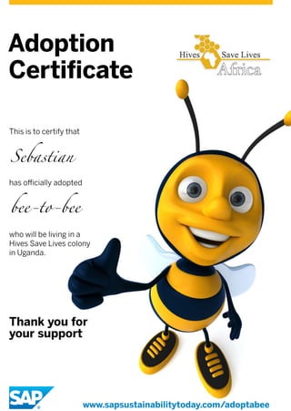 Hives Saves Life "Bee-to-Bee"