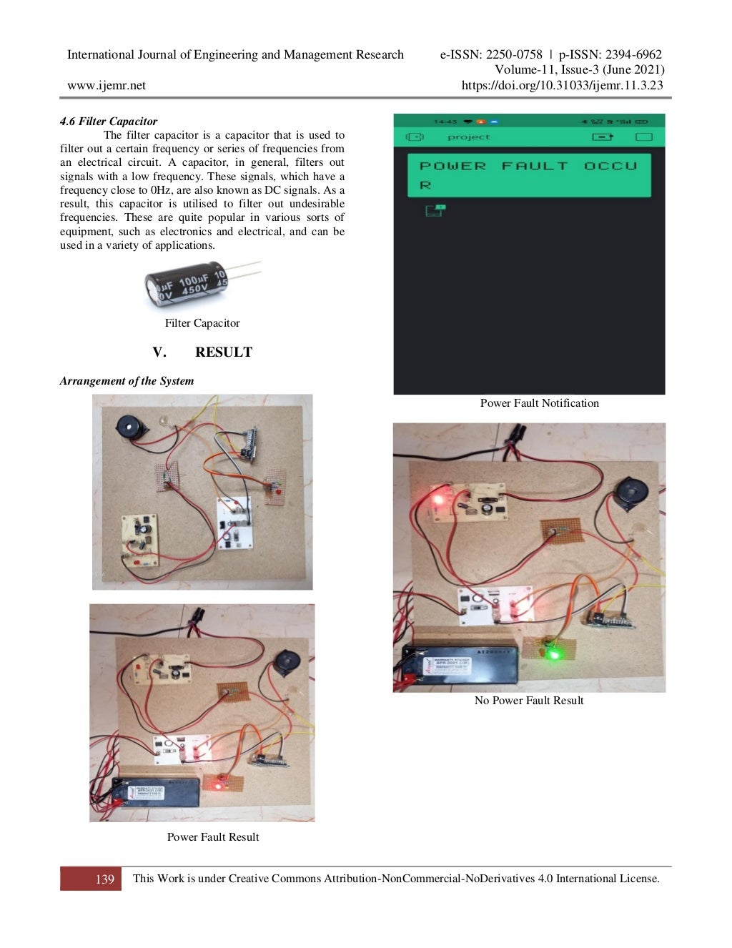 Power Failure Detection System and Intimation over