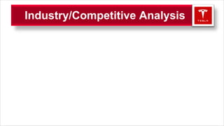 Industry/Competitive Analysis
 