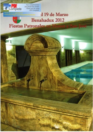 PROGRAMA DE LA FERIA Y FIESTAS DE BENAHADUX (ALMERÍA) 2012