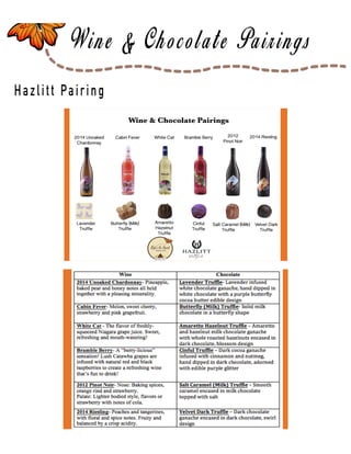 Page 47
Hazlitt Pairing
 