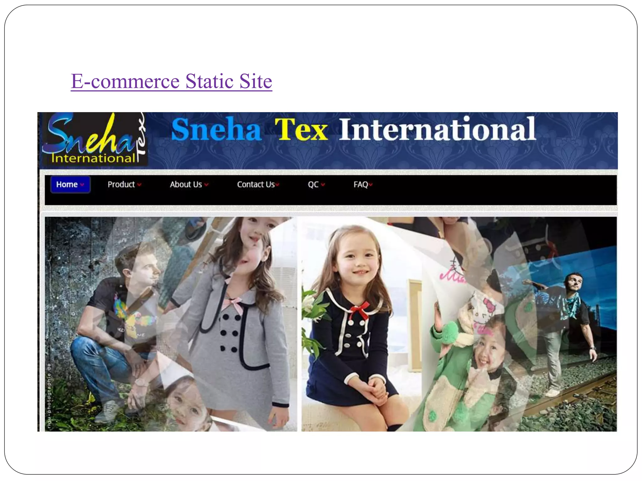 E-commerce Static Site
 